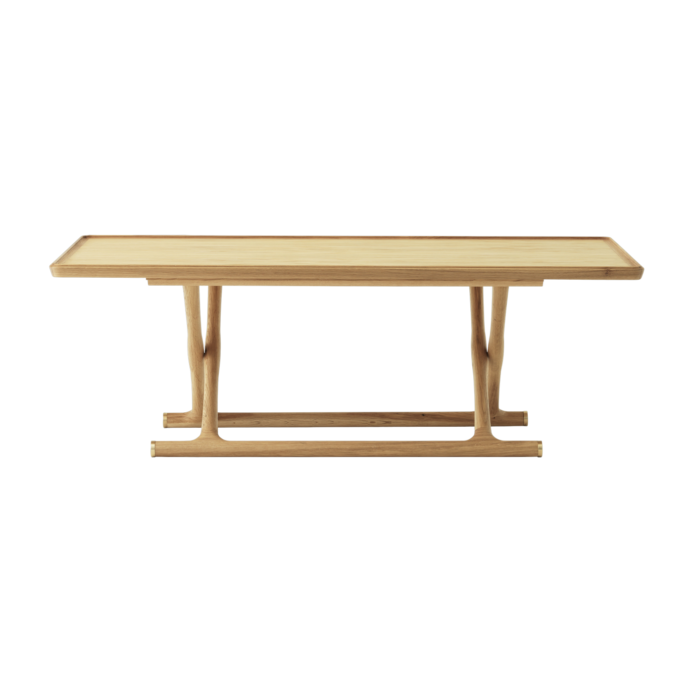 Table basse pliable en chêne naturel 130 x 46 cm Jäger - Audo