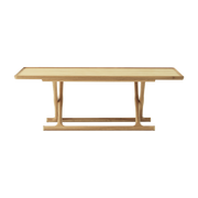 Folding coffee table in natural oak 130 x 46 cm Jäger - Audo