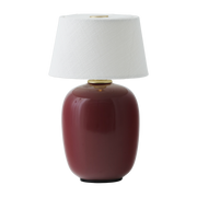 Red ceramic cordless lamp ruby 18 x 36 cm Torso - Audo