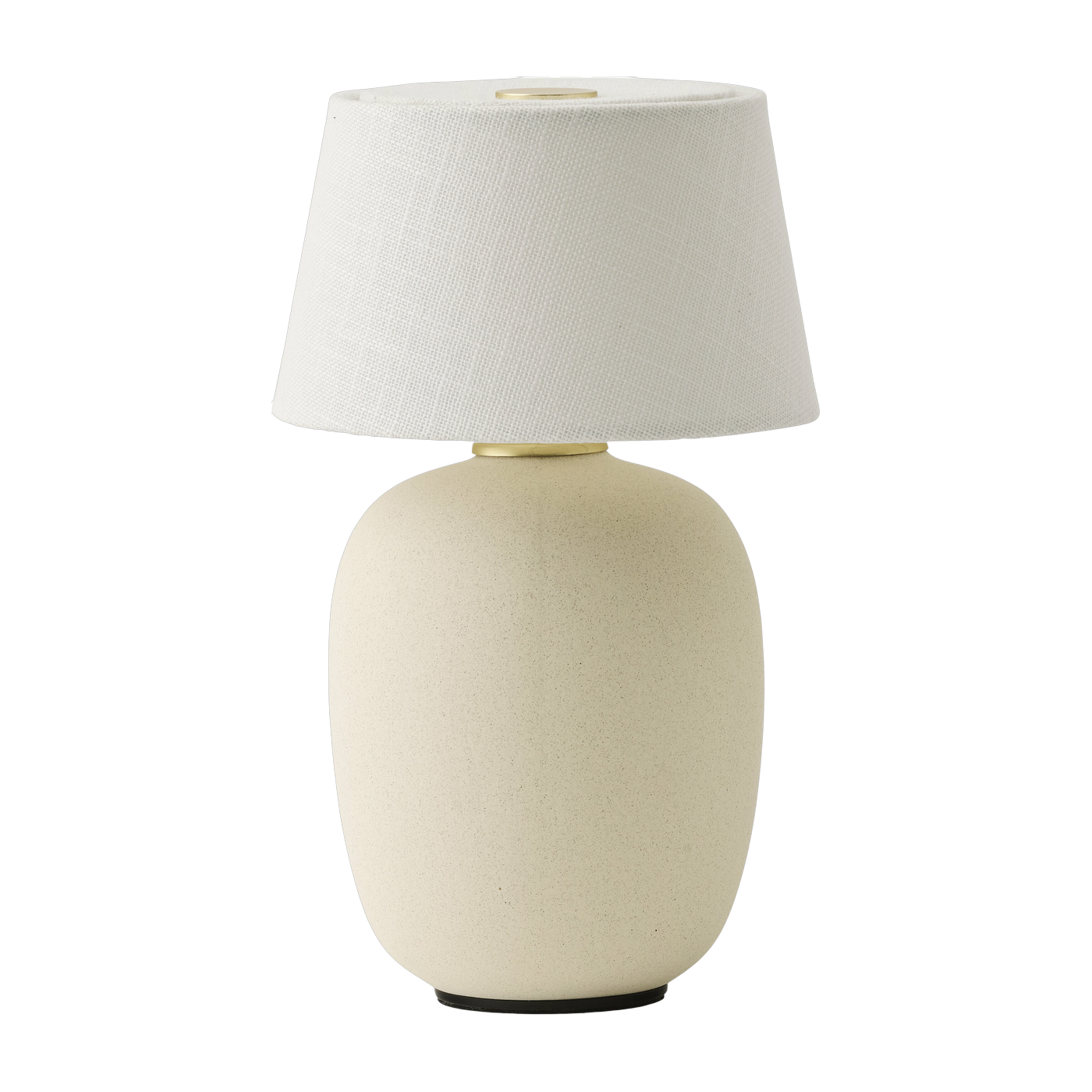 Kabellose Lampe aus cremefarbener Keramik 18 x 36 cm Torso -. Audo
