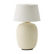 Cream ceramic cordless lamp 18 x 36 cm Torso - Audo