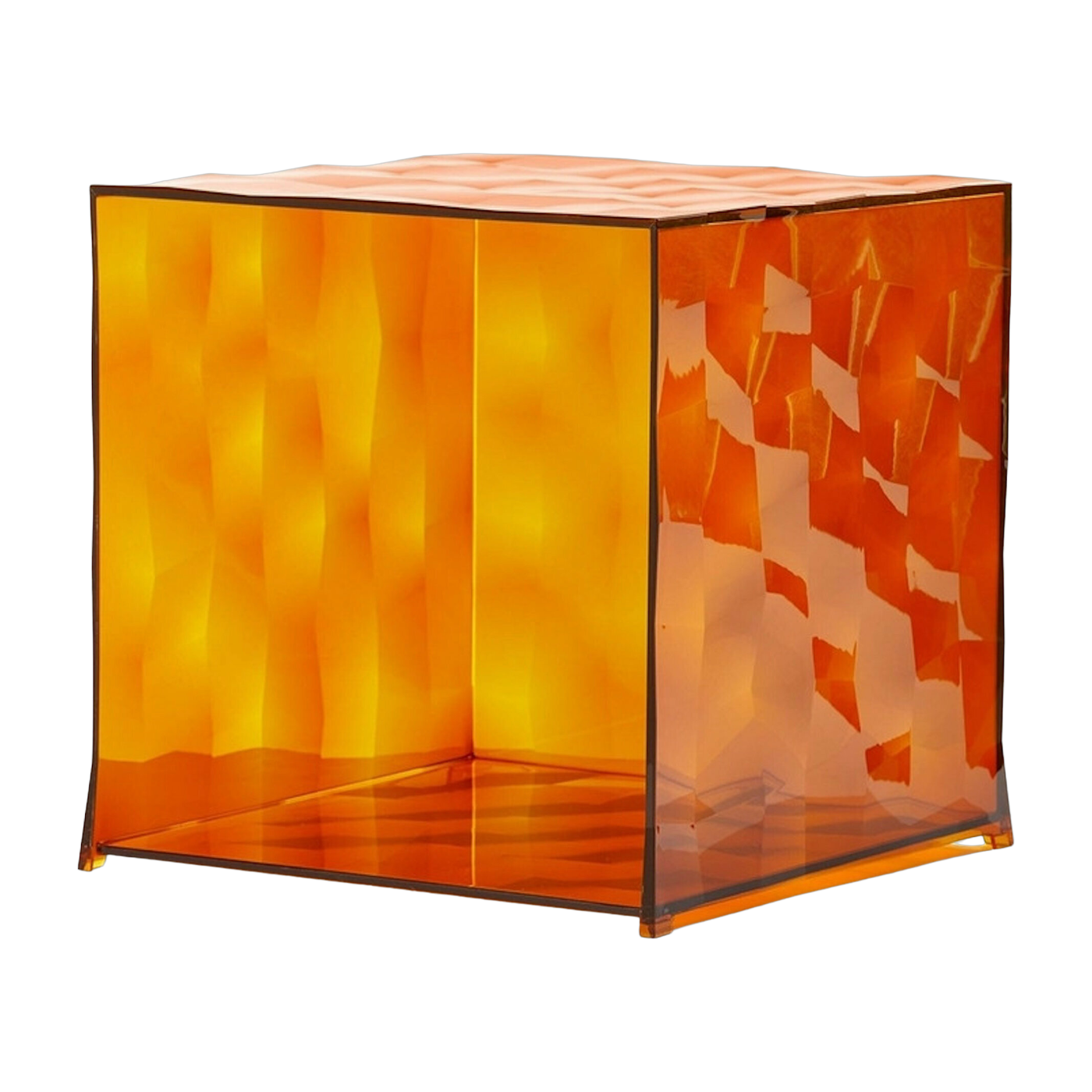 Contenedor de polimetacrilato ahumado sin puerta, 40 x 41 cm - Optic Kartell