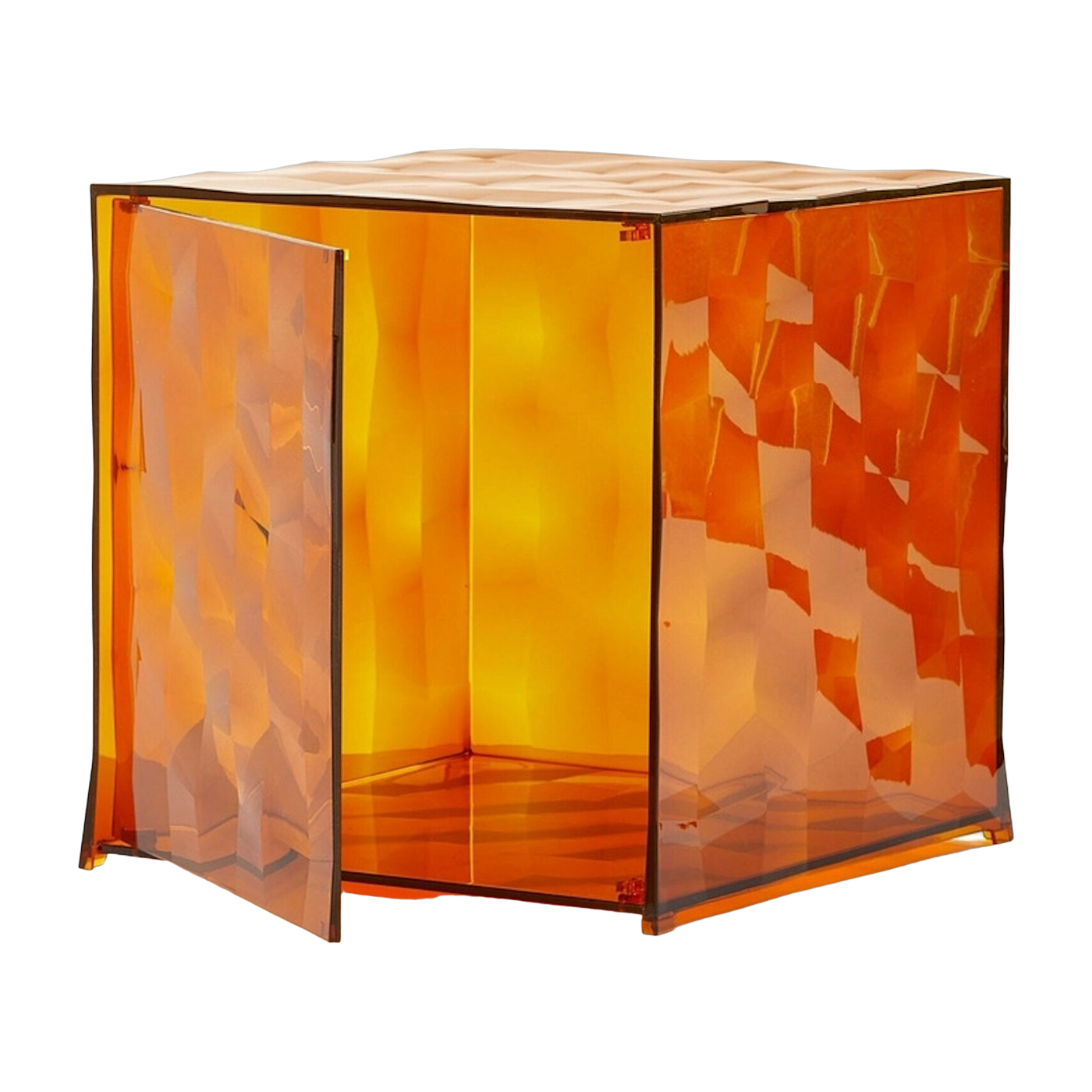 Armario con puerta en polimetacrilato ahumado 40 x 41 cm Optic - Kartell