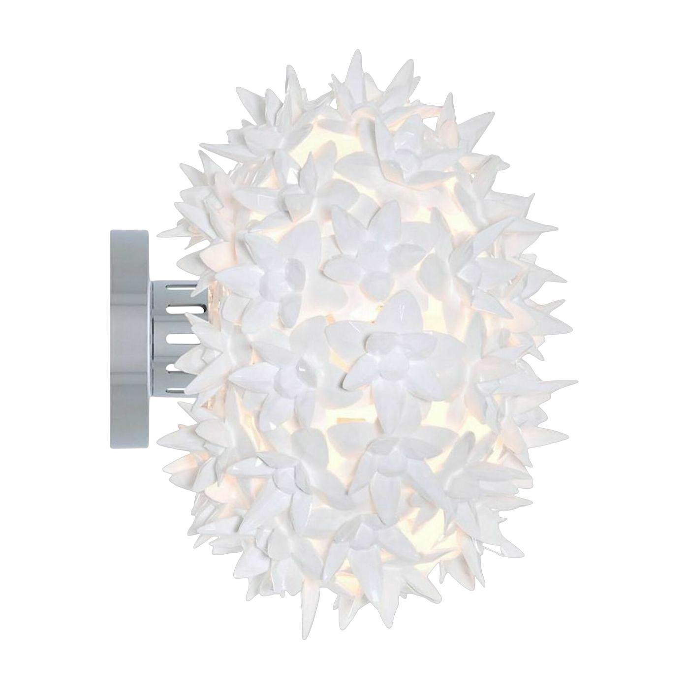 Lampada da parete ronde cristale 28 x 22 cm Bloom - Kartell