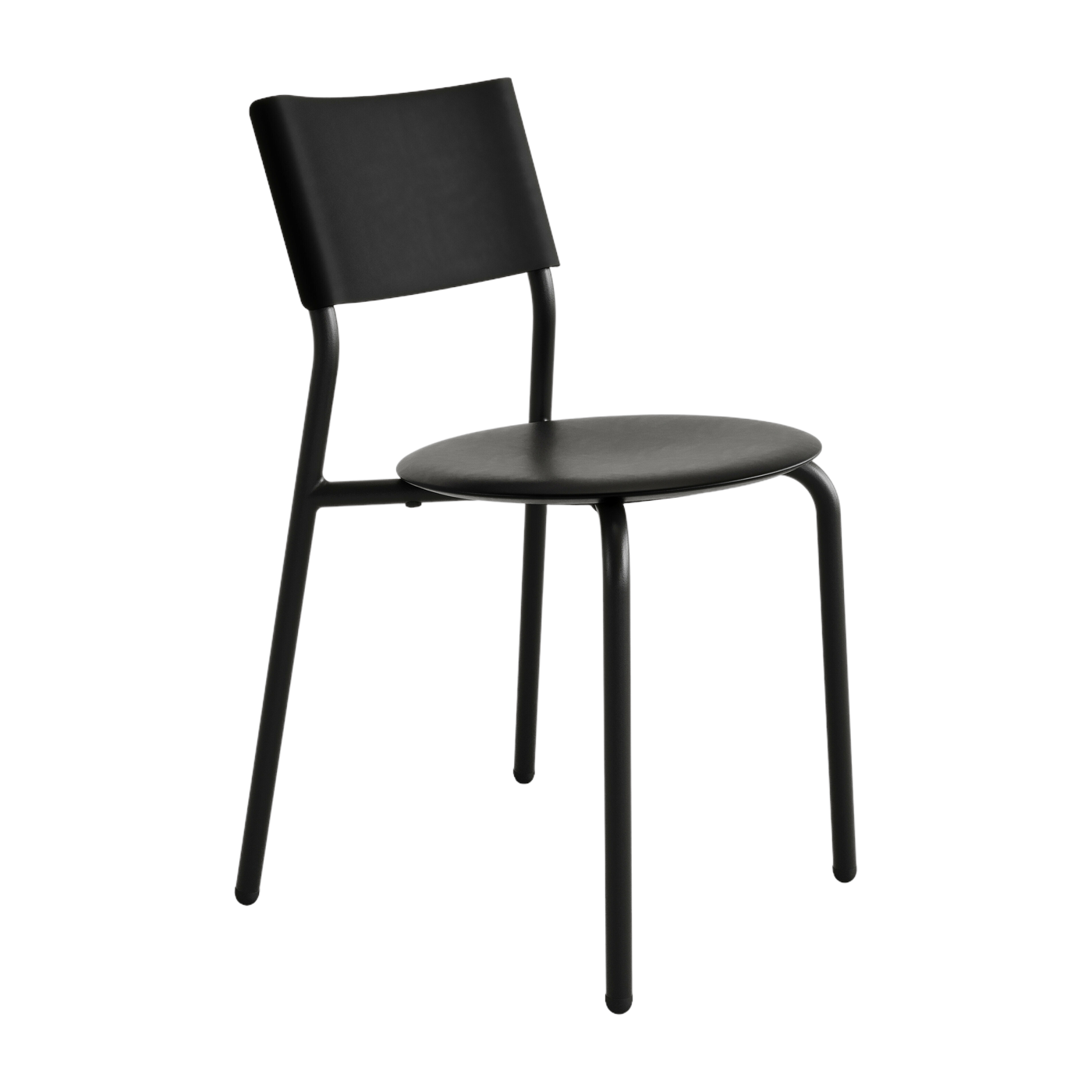 Midi recycled plastic garden chair - graphite black TIPTOE