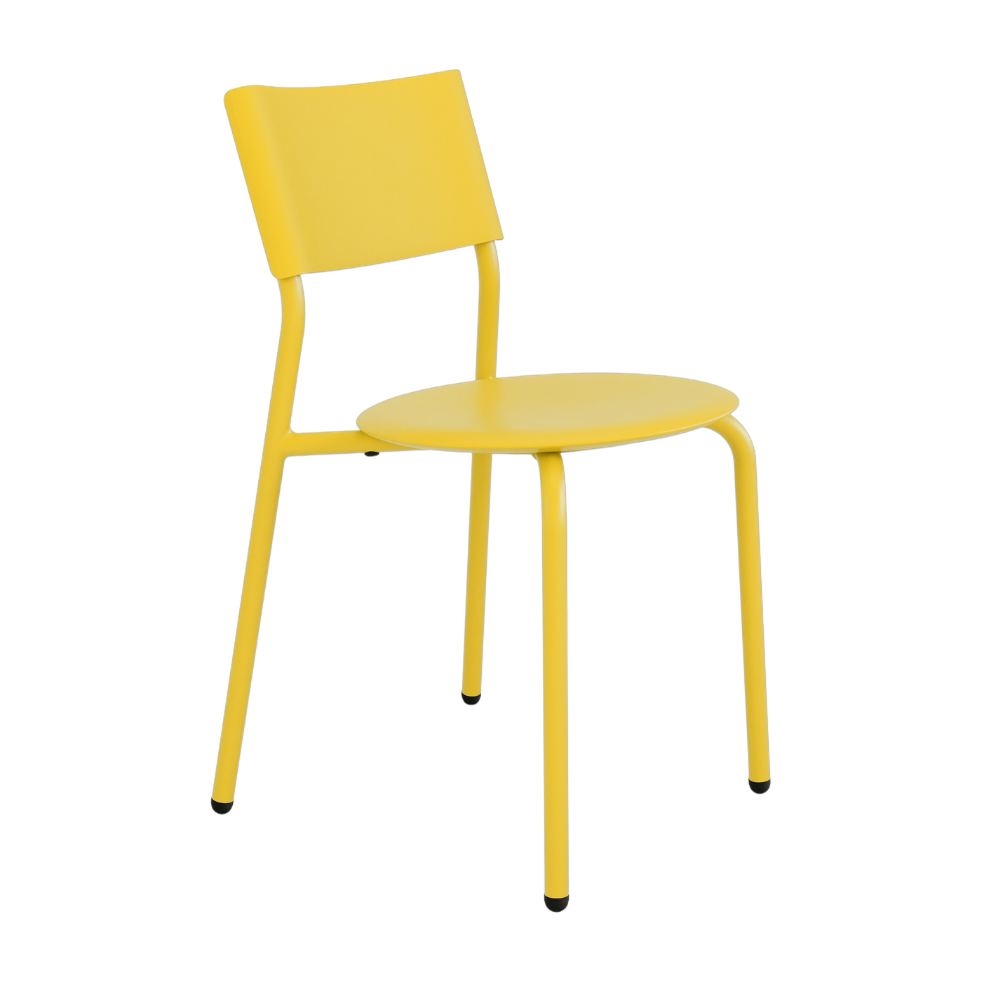 Midi yellow recycled plastic garden chair - TIPTOE