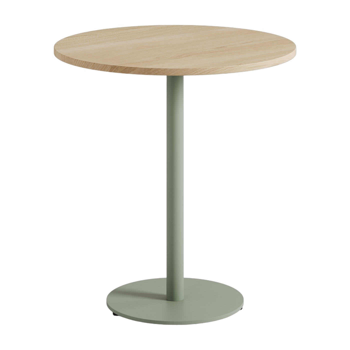 Dining table ronde oak and grey steel legs 70 x 75 cm Moka - TIPTOE