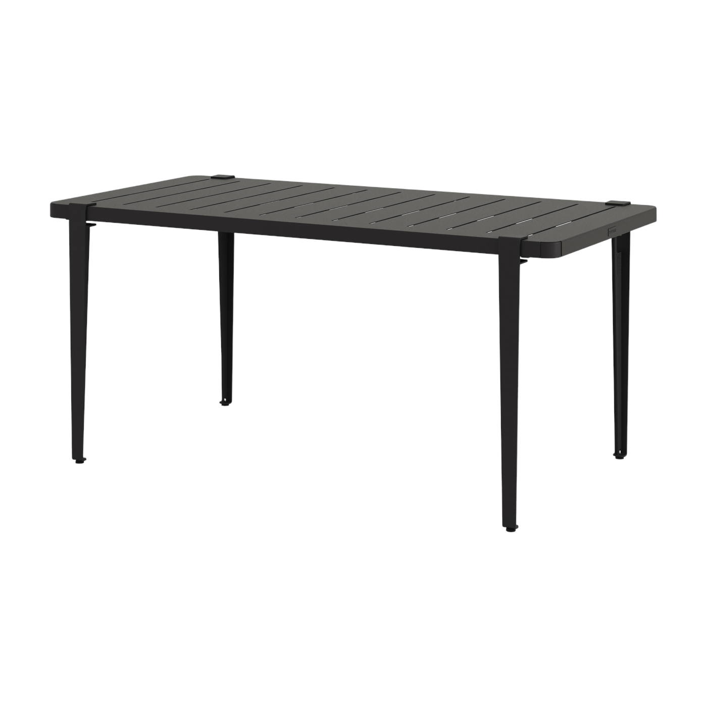 Schwarzer Stahl-Esstisch 160 x 80 x 75 cm Midi - TIPTOE