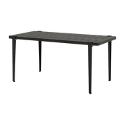 Table à manger en acier noir 160x80x75 cm Midi - TIPTOE