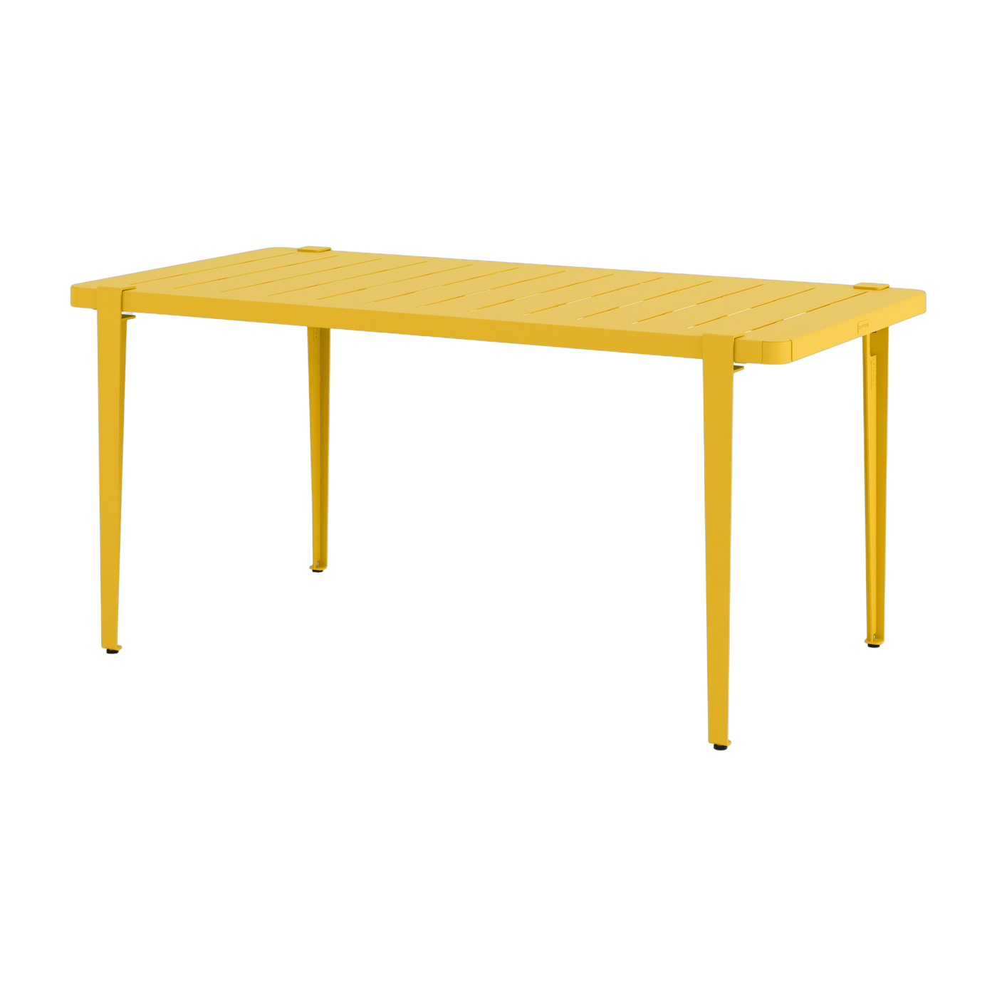Tavolo da pranzo in acciaio giallo 160 x 80 x 75 cm Midi - TIPTOE