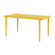 Mesa de comedor de acero amarillo 160 x 80 x 75 cm Midi - TIPTOE