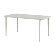 Chalk grey steel dining table 160 x 80 x 75 cm Midi - TIPTOE