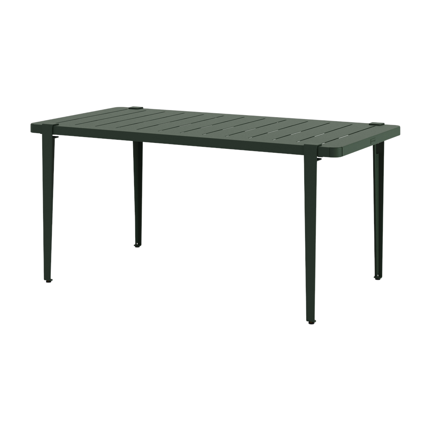 Fir green steel dining table 160 x 80 x 75 cm Midi - TIPTOE