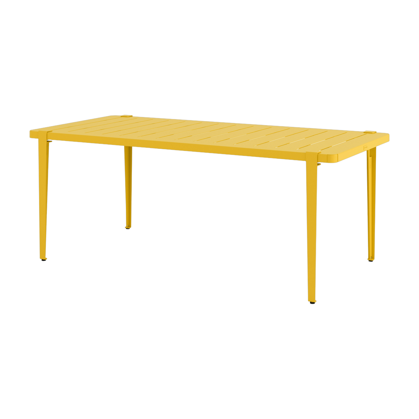 Tavolo da pranzo in acciaio giallo 190 x 90 x 75 cm Midi - TIPTOE