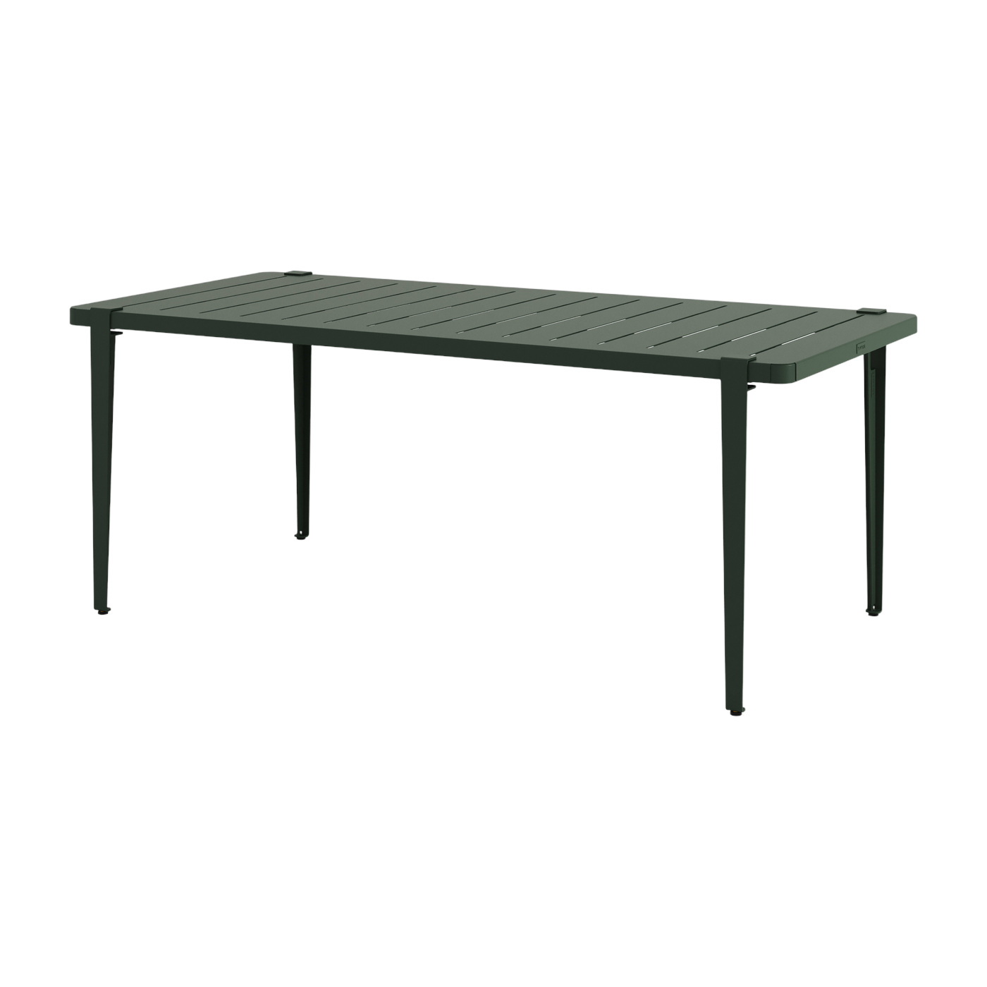 Tavolo da pranzo in acciaio verde abete 190 x 90 x 75 cm Midi - TIPTOE
