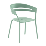 Sedia con braccioli in alluminio verde 53 x 61 cm Ria - Fast Spa