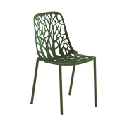 Sedia in alluminio verde 53 x 48 cm Forest - Fast Spa