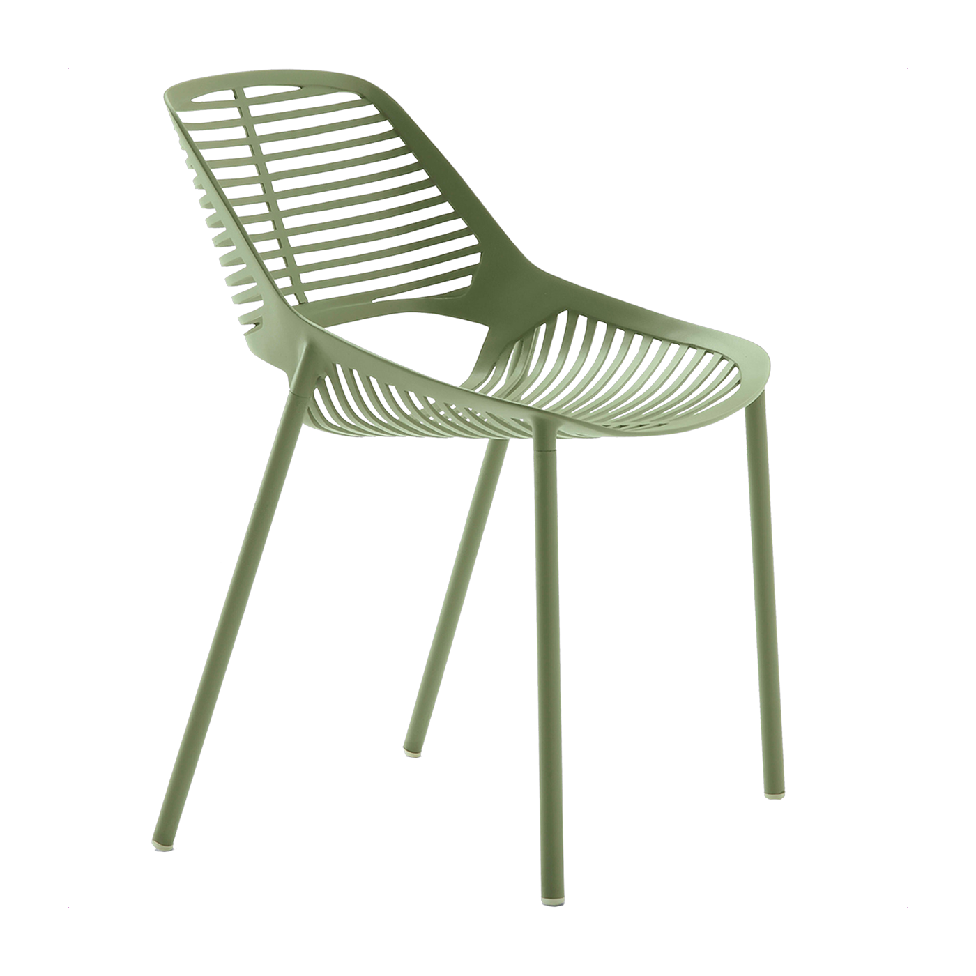 Sedia in alluminio verde 51 x 51 cm Niwa - Fast Spa