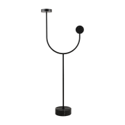 Lampada da terra in acciaio e base in nero marbre 127 cm Grasil - AYTM