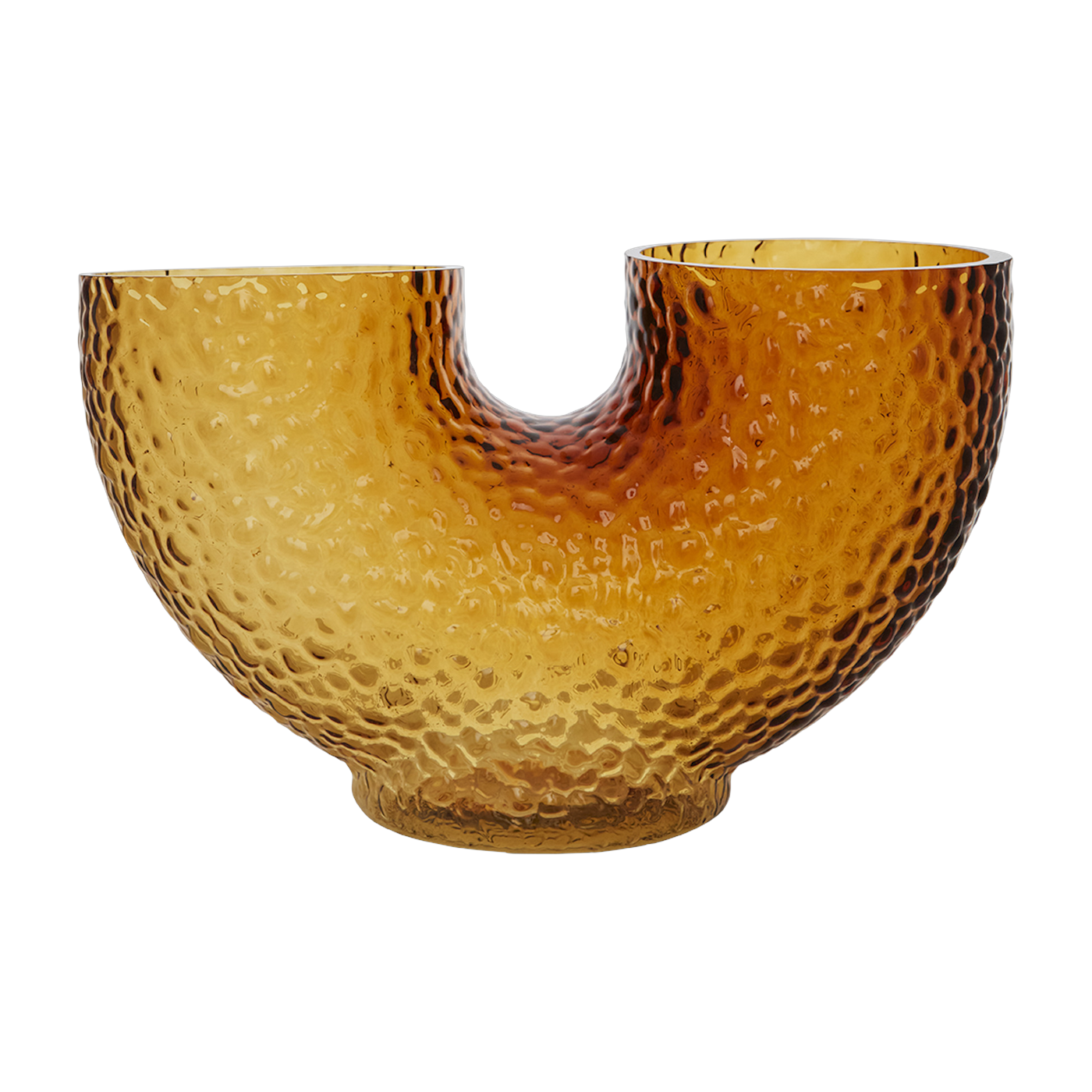 Vase amber glass 19 cm Arura - AYTM