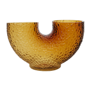 Vase vidrio ámbar 19 cm Arura - AYTM