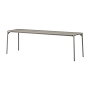 Banc de jardin en acier taupe 145 cm Novo - AYTM