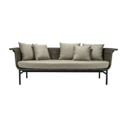 Taupe wicker sofa 200 x 69 cm Wicked - Vincent Sheppard
