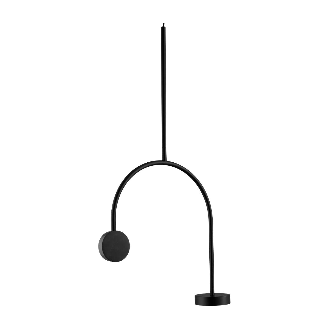 Suspension en acier et marbre noir 97 cm Grasil - AYTM