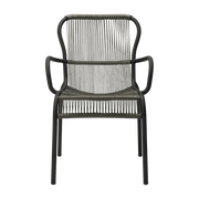 Sillón de cuerda gris oscuro 59 x 57 cm Loop - Vincent Sheppard