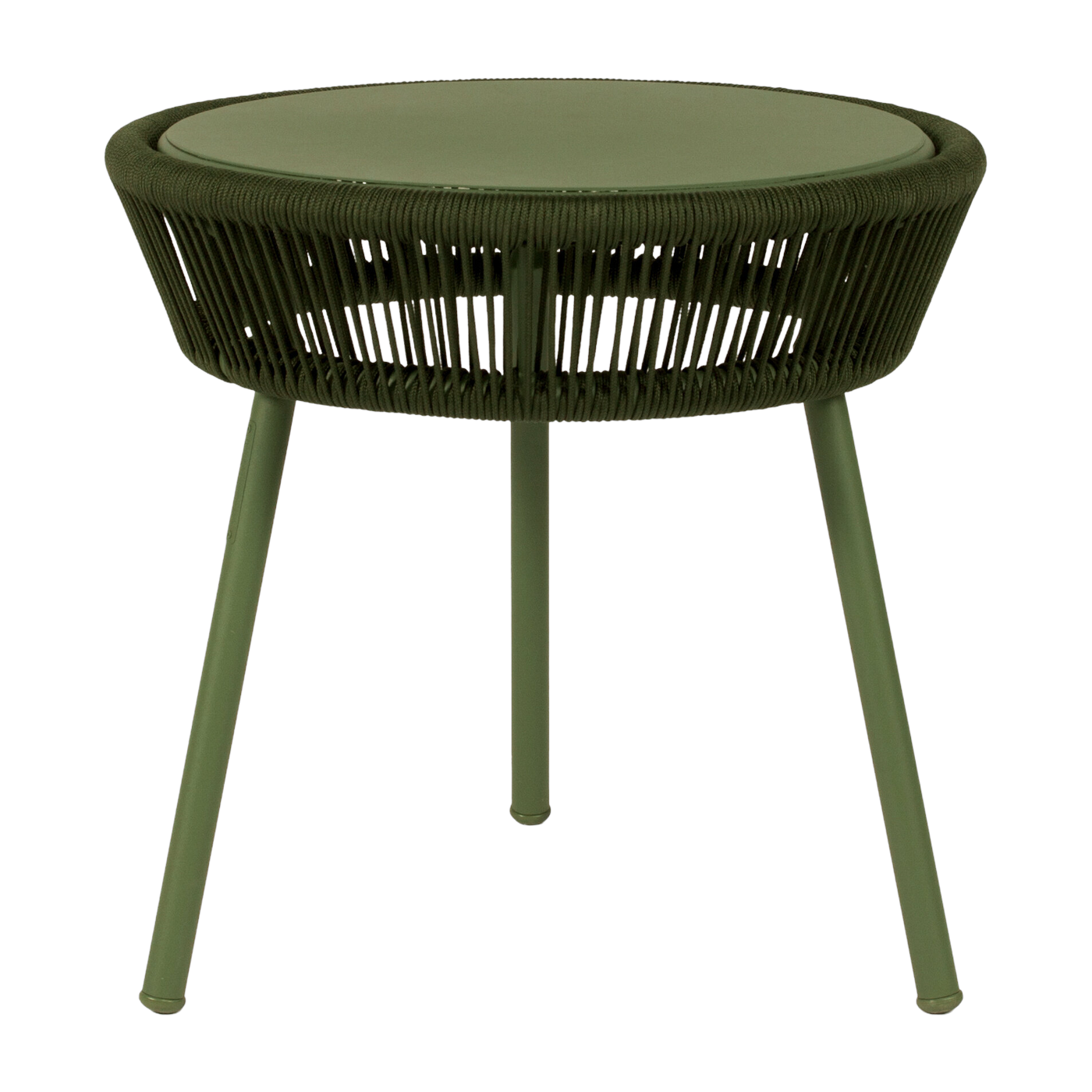 Green rope side table 51 x 51 cm Loop - Vincent Sheppard