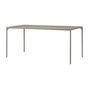 Table à manger en acier taupe 160 x 80 cm Novo - AYTM