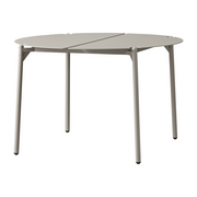 Taupe steel garden side table 70 x 45 cm Novo - AYTM