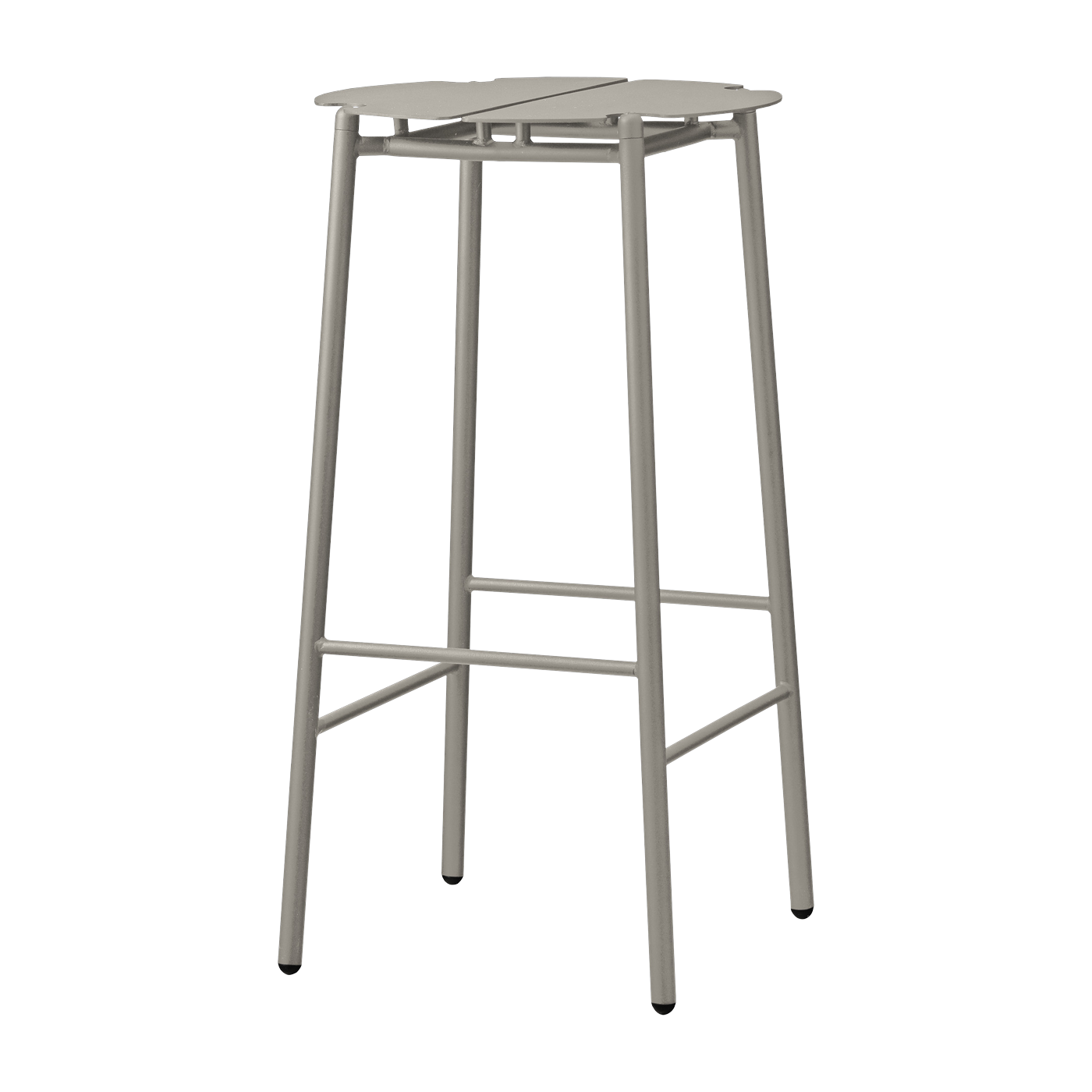 Taupefarbener Barhocker aus Stahl 75 cm Novo -. AYTM