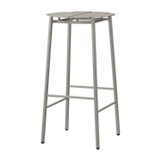 Tabouret de bar en acier taupe 75 cm Novo - AYTM