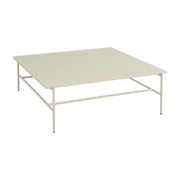 Table basse en marbre et piètement en acier beige100 x 104 x 33 cm Rebar - Hay