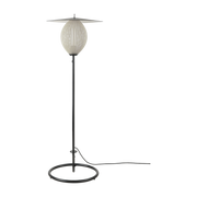 Lampada da terra in metallo bianco crema e nero da 128 cm Satellite - Gubi