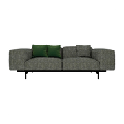 Sofá 2 plazas gris oscuro 226 cm Largo - Kartell