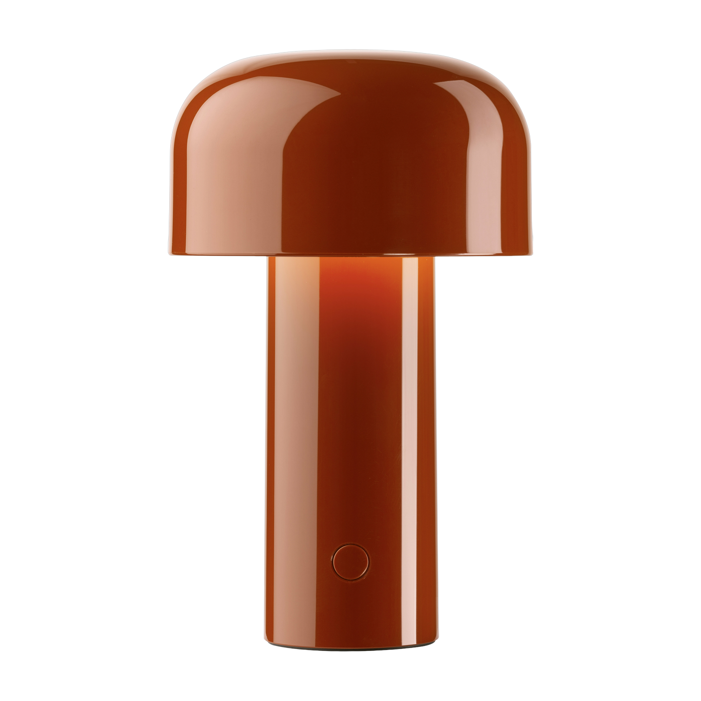 Lampe de table rechargeable design rouge brique Bellhop - Flos