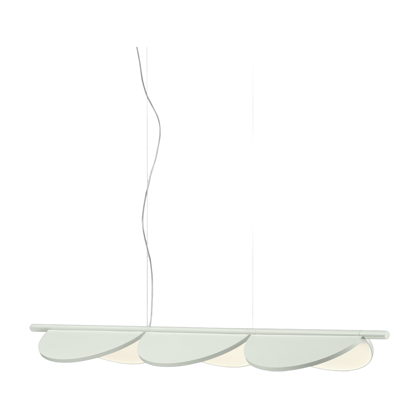 Lampada a sospensione design bianco sporco Almendra Linear S3 - Flos