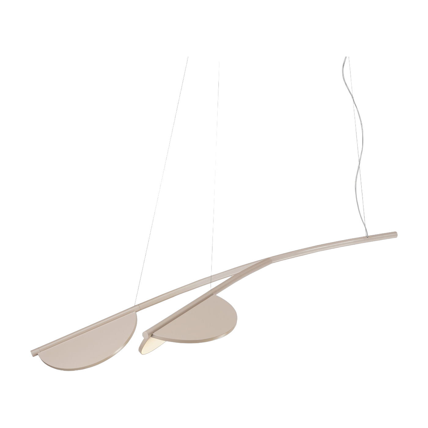 Lampada a sospensione design corta nuda Almendra Organic S2 - Flos