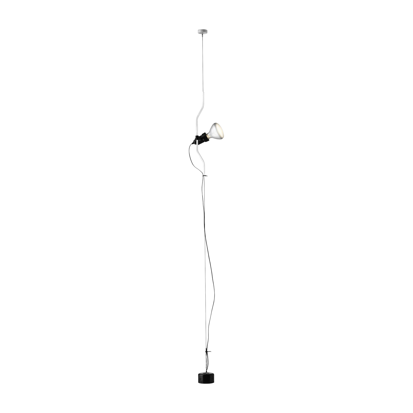 Floor lamp design white Parentesi dimmer - Flos