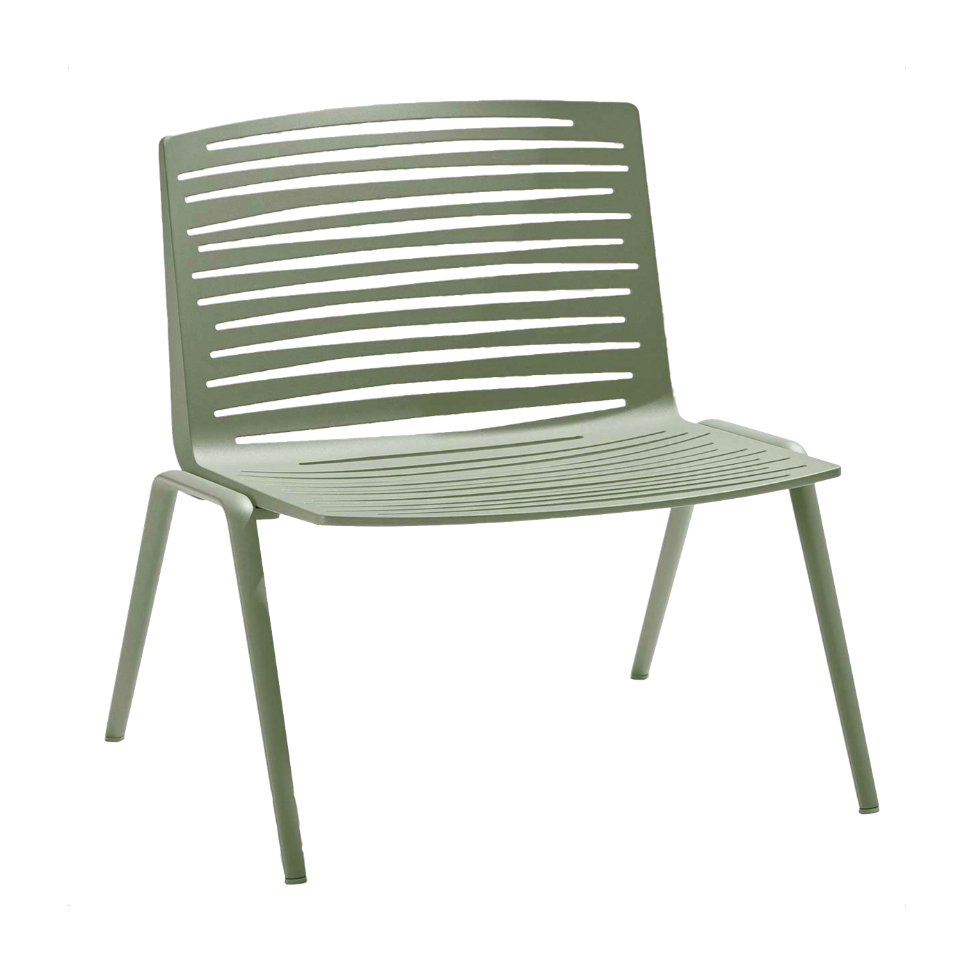 Sessel aus grünem Aluminium 65 x 74 cm Zebra -. Fast Spa