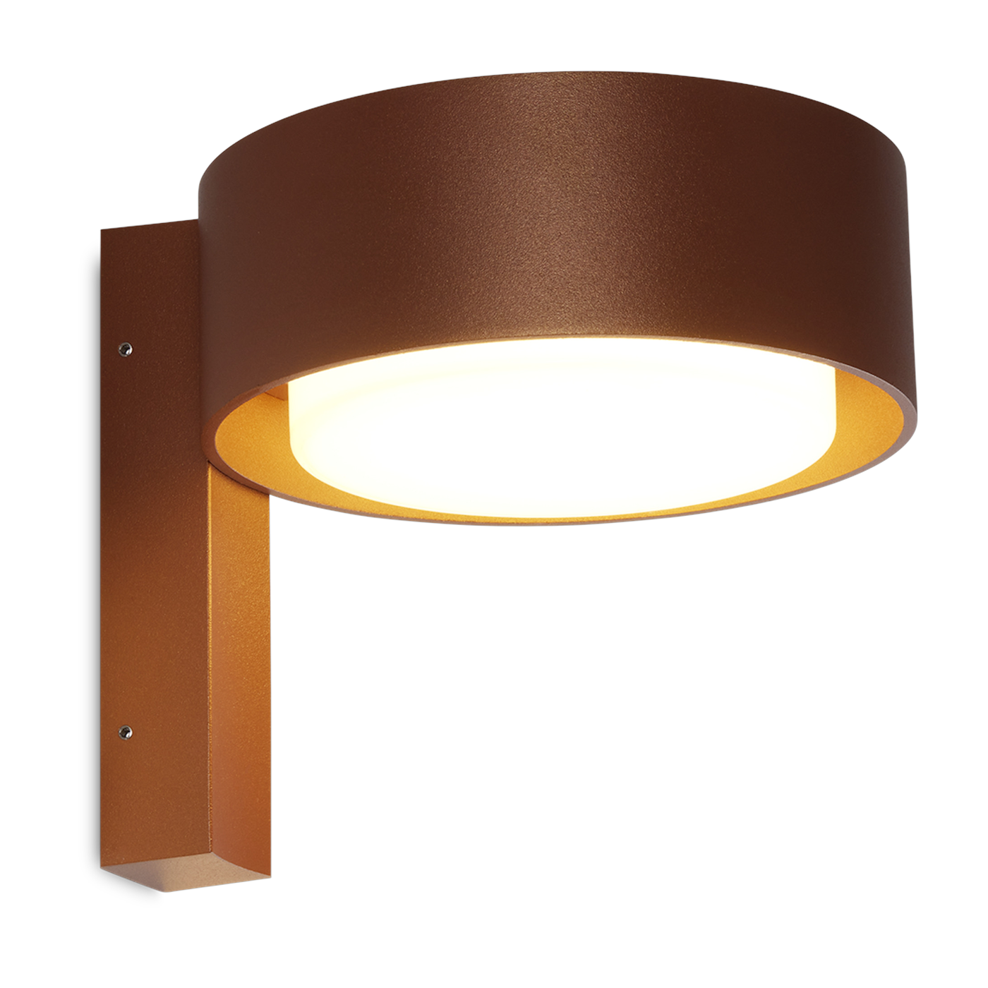 Applique murale en aluminium terracotta 16 cm Plaff On - Marset