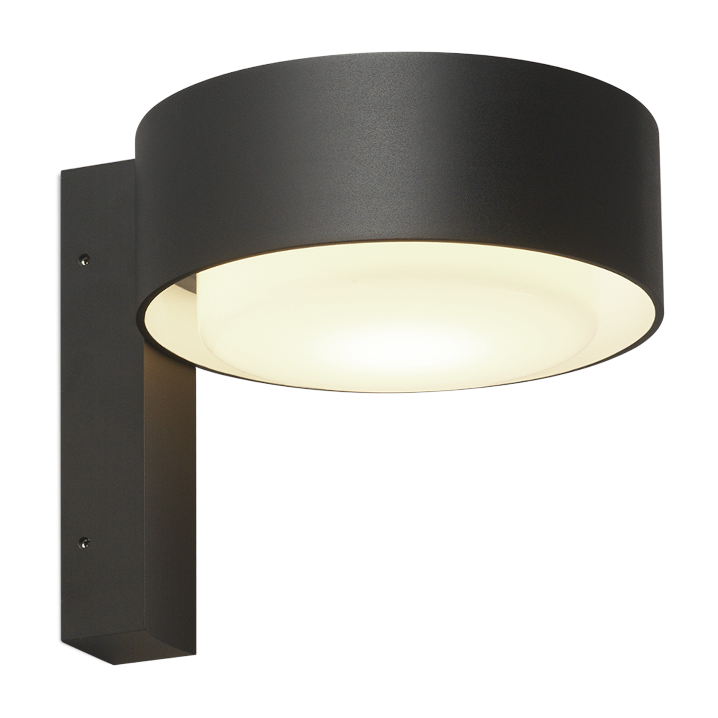Applique murale en aluminium noir 16 cm Plaff On - Marset