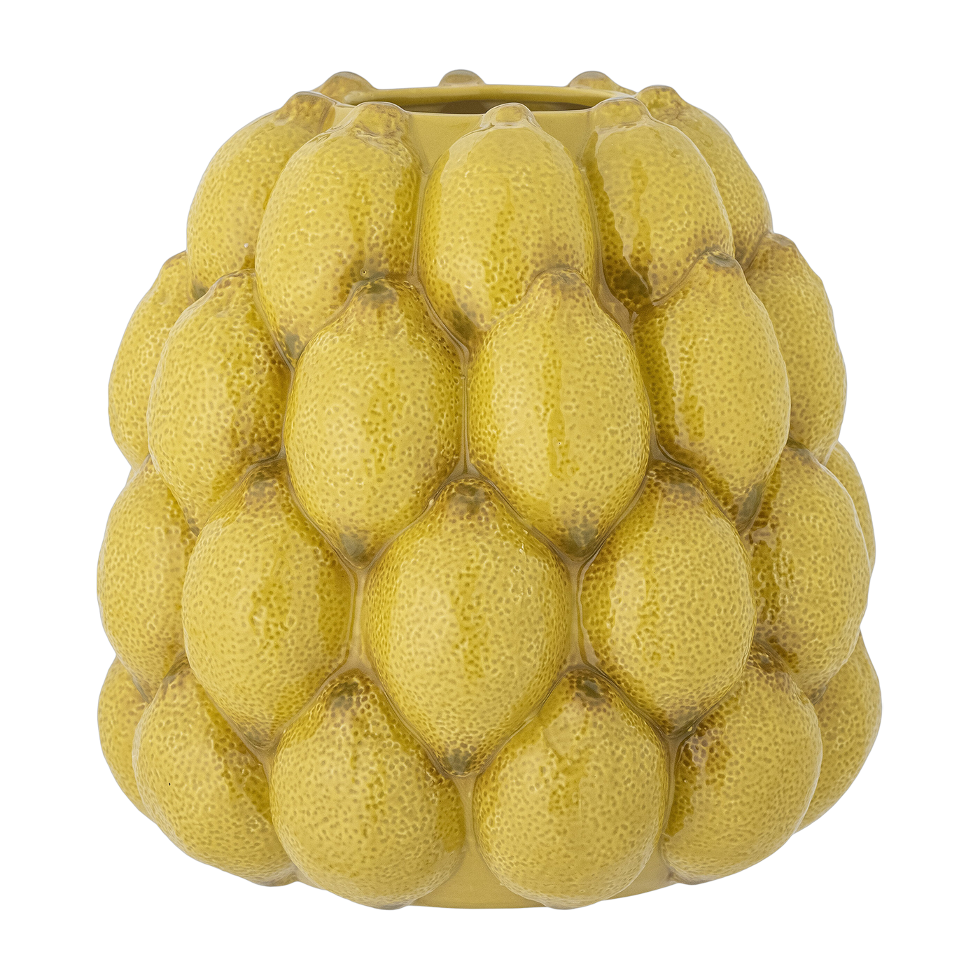 Vase aus gelbem Sandstein 22 cm Limone -. Bloomingville
