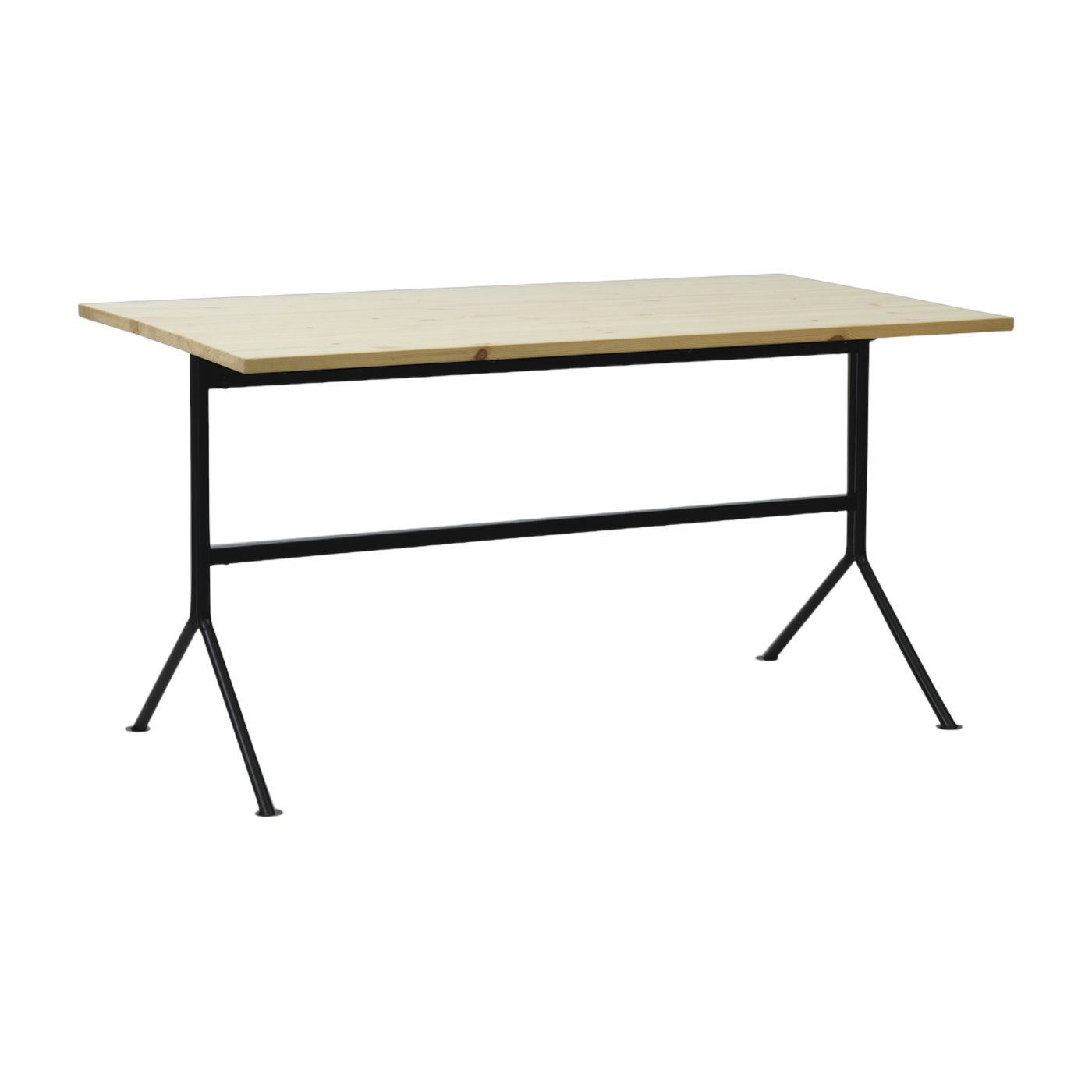Bureau noir en bois de pin 150 x 75 cm Kip - Normann Copenhagen