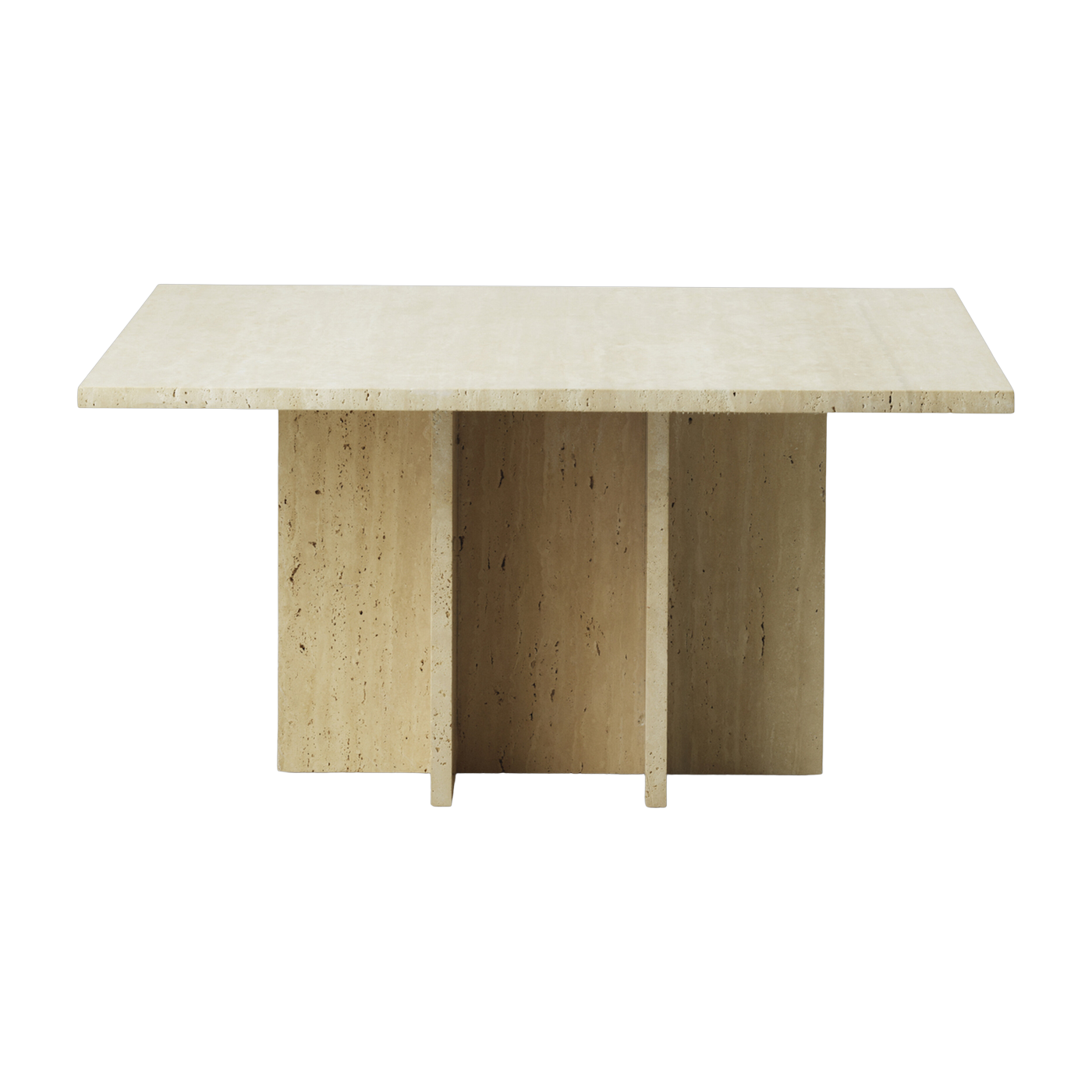 La mesa de centro Travertino 80 x 40 cm Edge - Normann Copenhagen