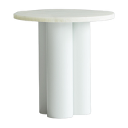 Green side table with emerald onyx top 40 x 40 cm Dit - Normann Copenhagen