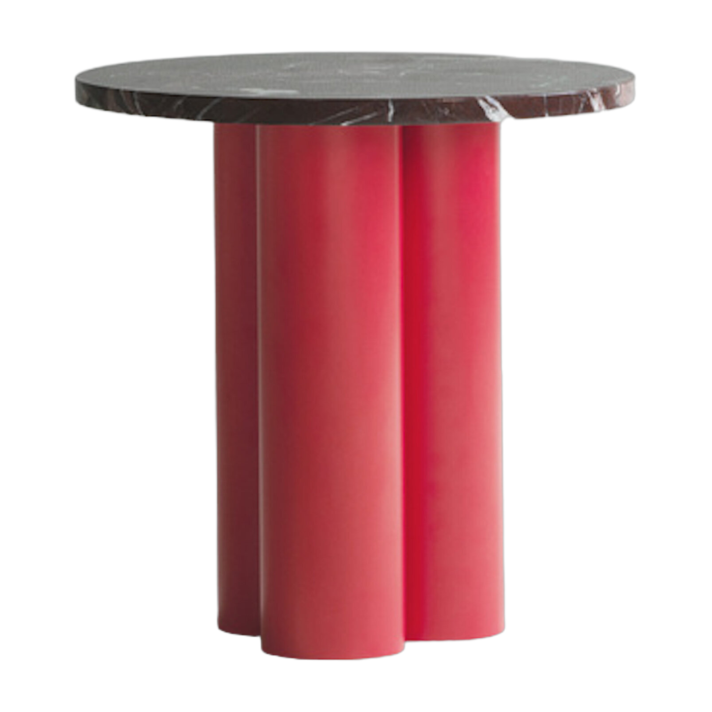 Beistelltisch rot und Tischplatte rosso levanto 40 x 40 cm Dit -. Normann Copenhagen