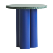 Blue side table with verde marina top 40 x 40 cm Dit - Normann Copenhagen